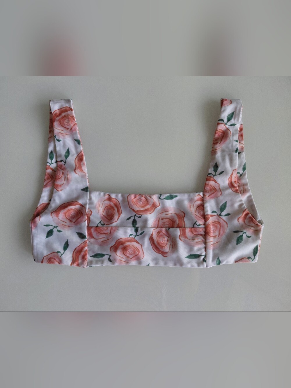 Sundaze Floral Square-Neck Swim Top - S